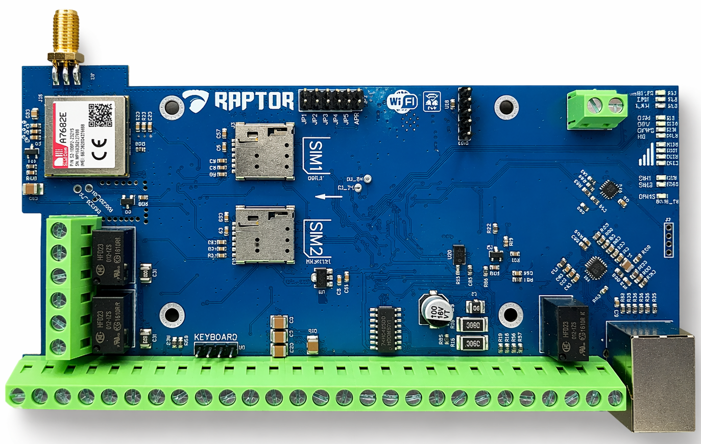 Контрольная панель RAPTOR WRL 4G + Wi-Fi + LAN